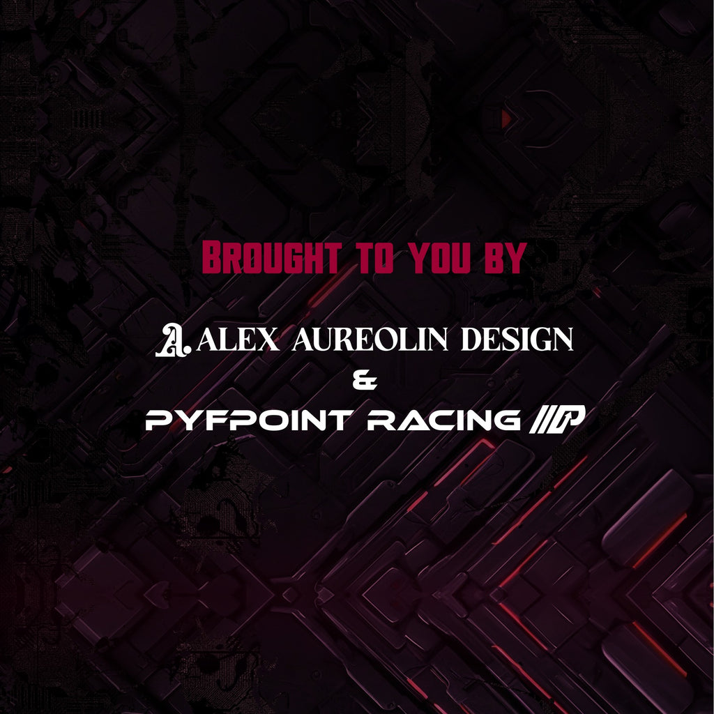 Alex Aureolin Design and PyfPoint Racing branding card